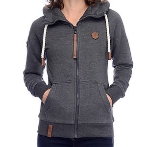 Naketano brazzo VII anthracite zip up hoodie